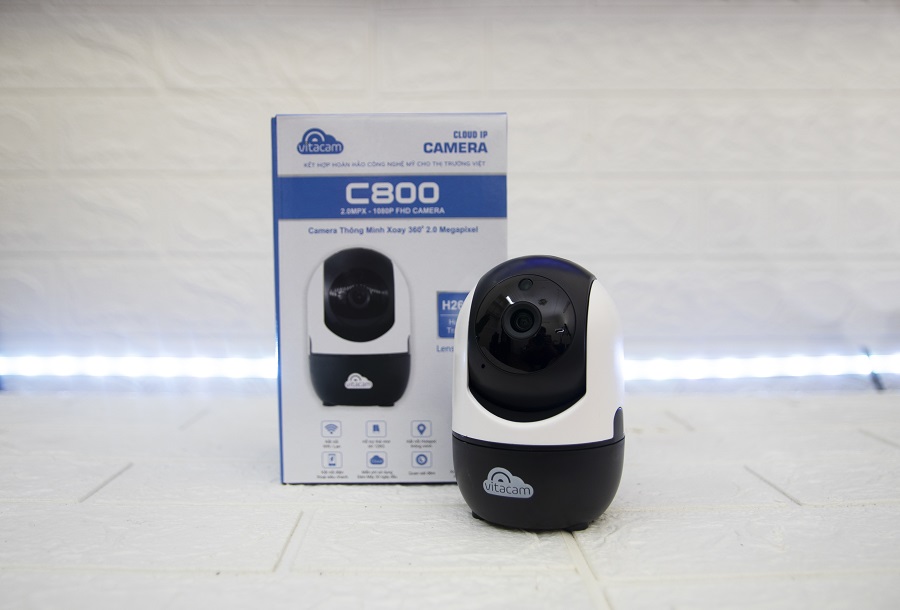 CAMERA IP WIFI VITACAM C800_ 2MPX FULLHD 1080P , CÓ CẢNH BẢO CHUYỂN ĐỘNG  - HÀNG CHÍNH HÃNG