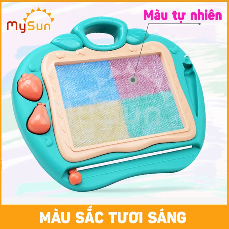 Bảng vẽ TỰ XÓA nam châm cho bé thông minh điện tử có chân bàn đa năng MySun