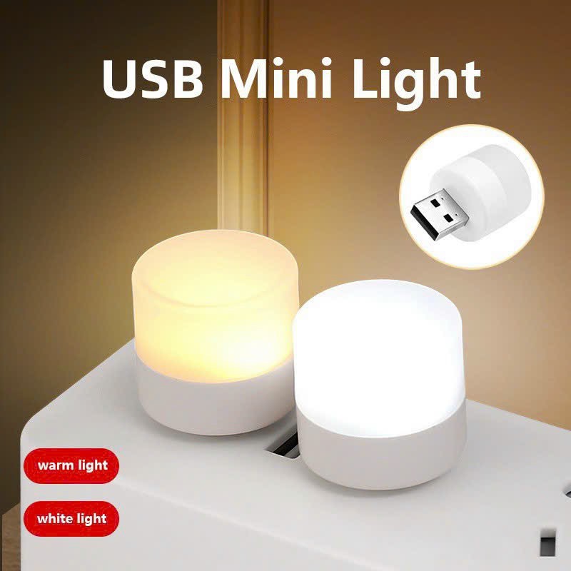 Đèn Ngủ Mini Cắm Cổng Usb Siêu Tiện Dụng Ánh sáng Dịu Êm