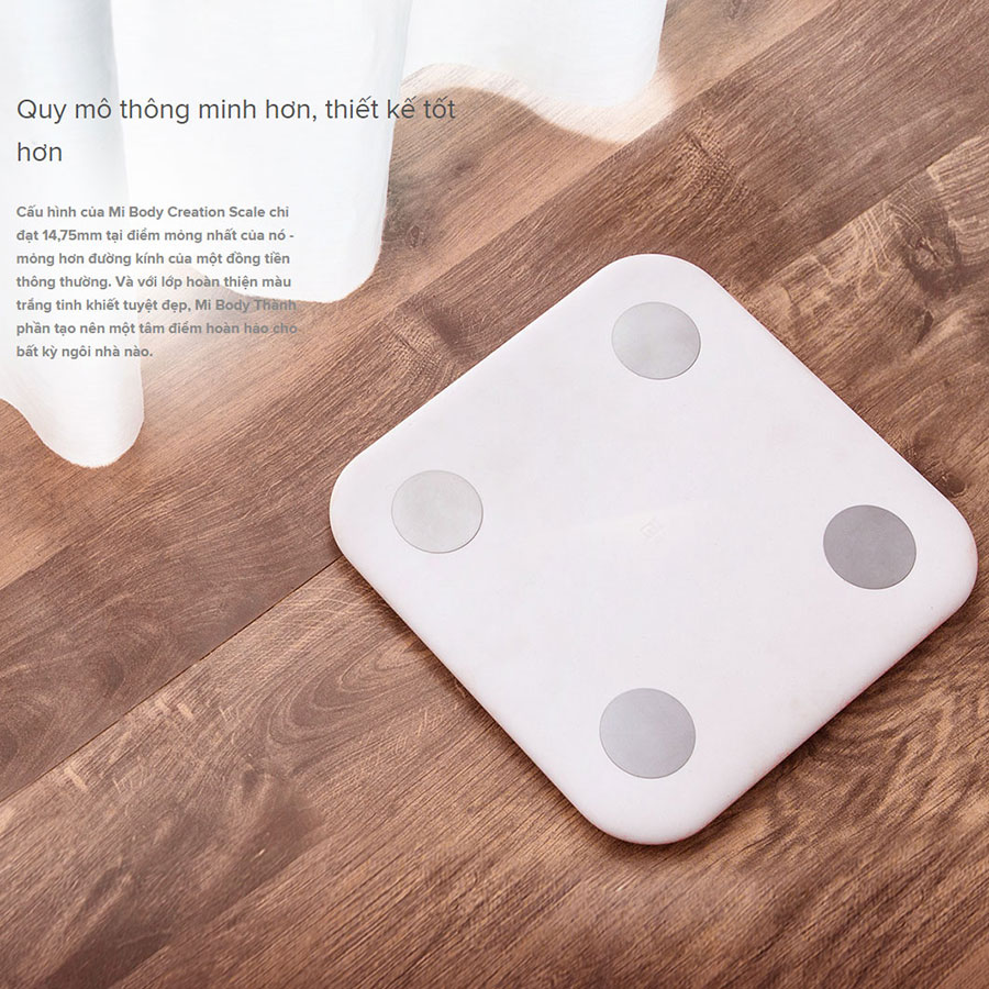 [Bản quốc tế] Cân điện tử thông minh Xiaomi Body Fat Scale 2 Universal (2019) - Hàng chính hãng