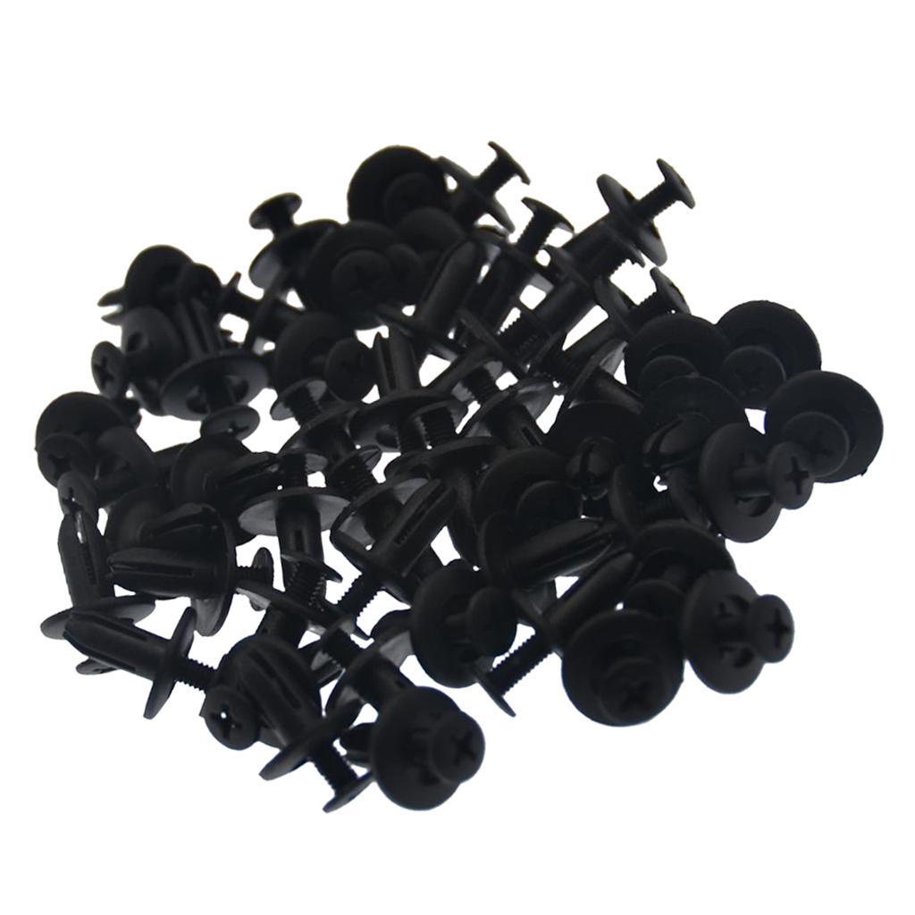 3X 50 Pieces Universal Car Auto Rivets Fasteners Retainer Clip Set