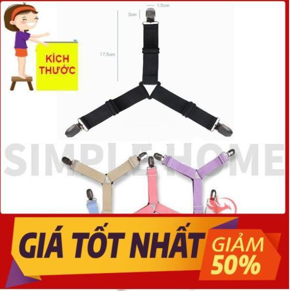 Bộ kẹp ga giường - kẹp drap giường nệm giữ cố định chống xê dịch tụt góc