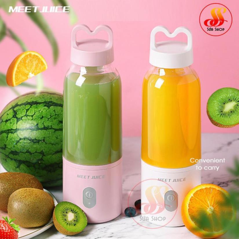 Máy Xay Sinh Tố Đa Năng Cầm Tay Meet Juice - Xay cực nhanh 9s, cao cấp, an toàn