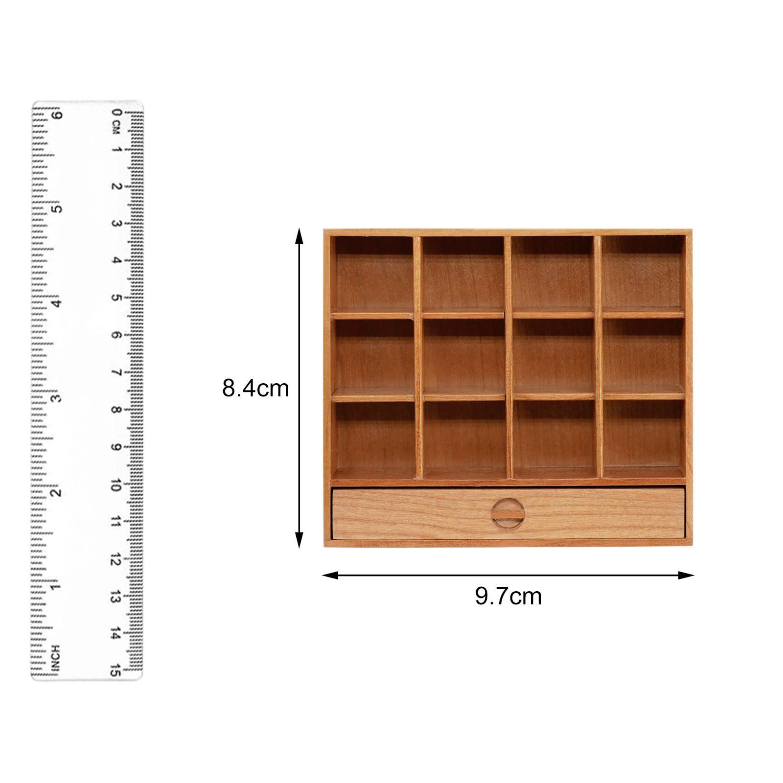 Dollhouse Miniature Storage Rack DIY Scene Model Miniature Dollhouse Decoration Accessories for Kitchen Decoration