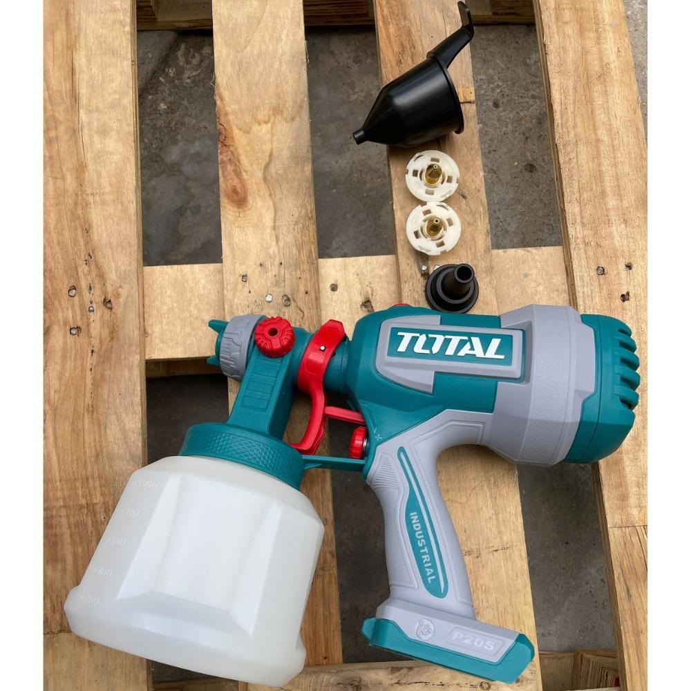 MÁY PHUN SƠN DÙNG PIN LITHIUM 20V (KHÔNG KÈM PIN &amp; SẠC) 2BAR TOTAL TSGLI2004 - HÀNG CHÍNH HÃNG