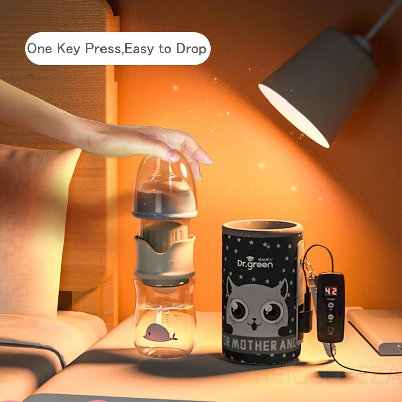 USB Sữa Bình Thủy Tinh/PPSU /Tritan Bình Nhiệt Giữ Thả Chịu Nhiệt Độ Không Đổi Nhanh Xả Nước nhiệt