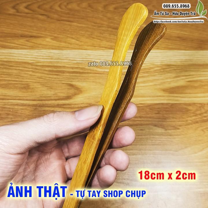 Kẹp gắp chén trà đạo bằng gỗ - đạo cụ trà đạo cùng ấm tử sa nghi hưng cao cấp - pha trà, trà đạo - trà ô long