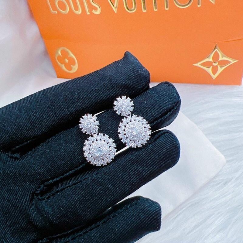 Bông tai xi bạch kim siêu sáng Kami bền màu