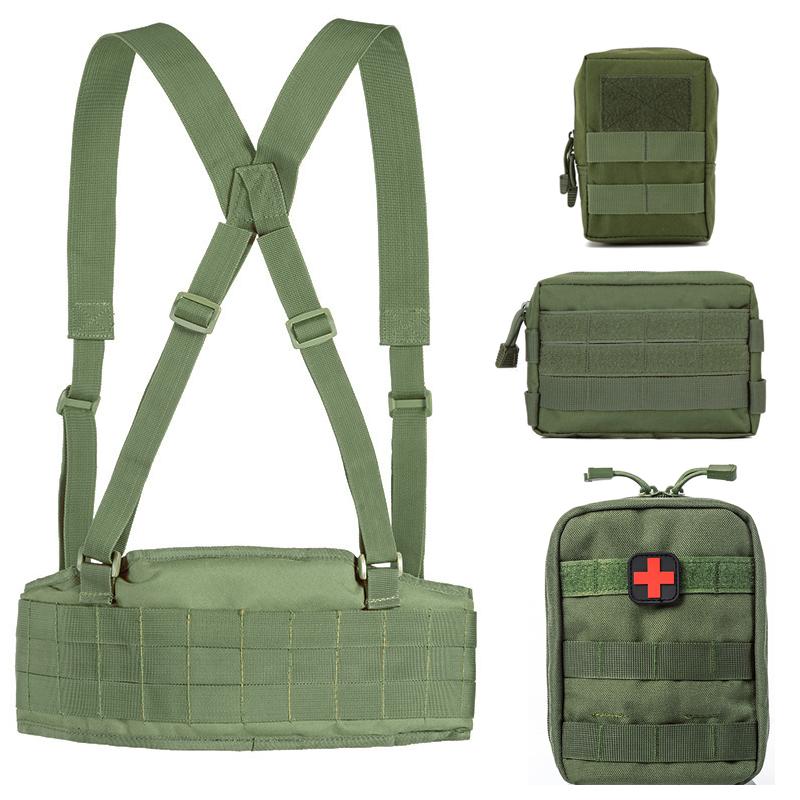 Quân Đội Molle Chiến Thuật Thắt Lưng Nam Sử Dụng Cho Trò Chơi Trận Dây Airsoft Quân Đội Chiến Đấu Ngoài Trời CS Săn Bắn Bóng Sơn Dây Lưng Có Thể Điều Chỉnh