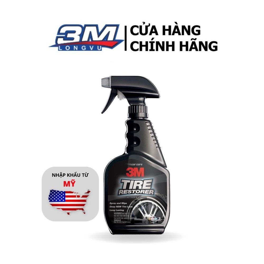 Chai Xịt Bảo Dưỡng Và Phủ Bóng Lốp Xe 3M Tyre Restorer 39042 437ml - 3M Long Vu