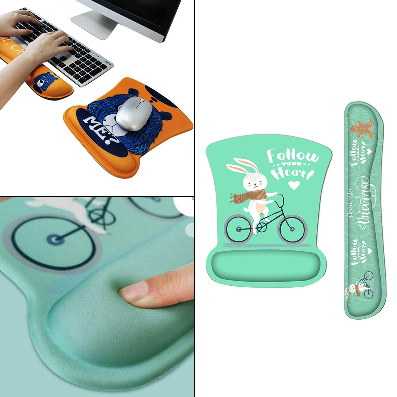 Mouse Pad Wrist Guard Bracer For Easy Typing For Computer Laptop Animal