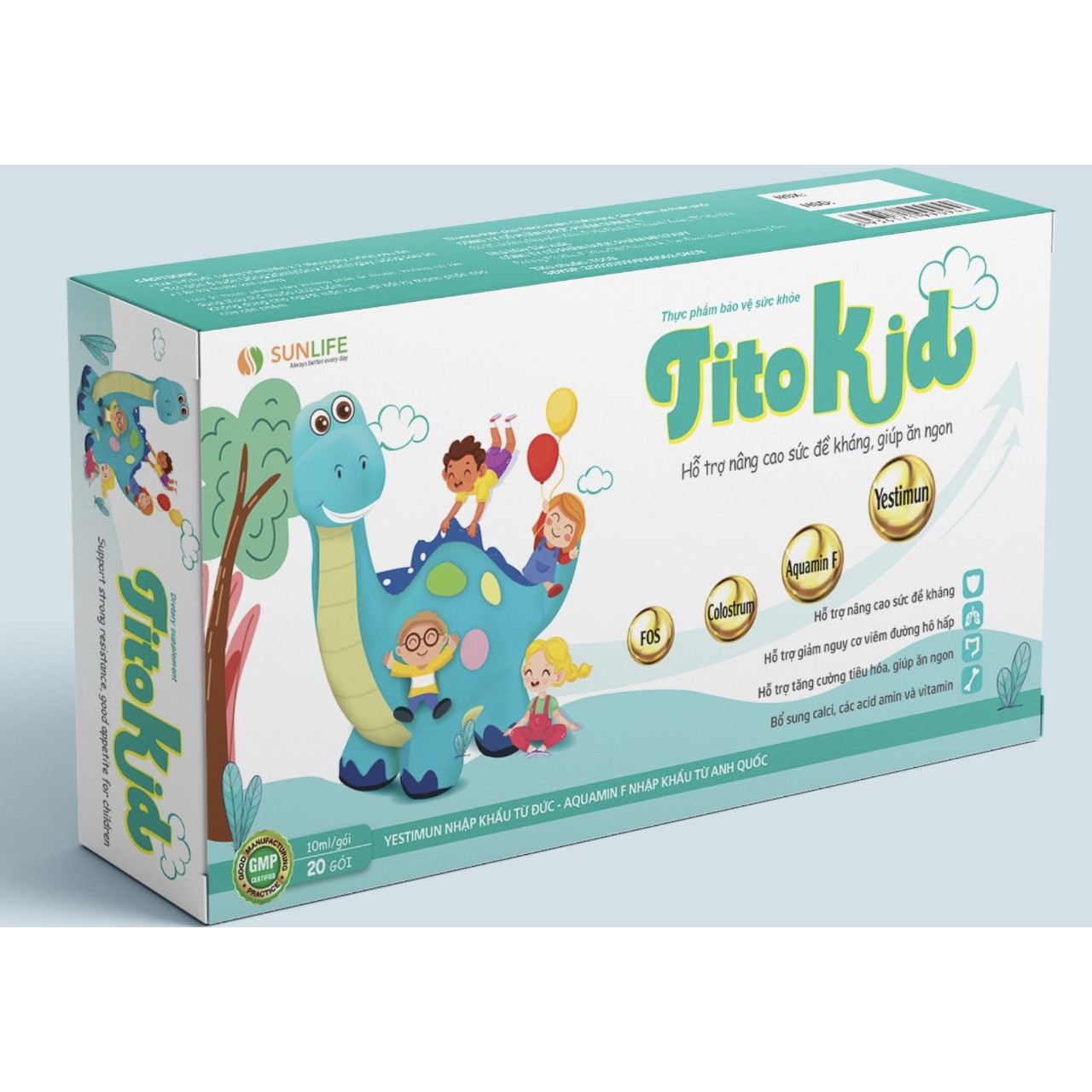 Thực phẩm bảo vệ sức khỏe TITOKID- Giúp ăn ngon, tăng cường tiêu hóa, tăng sức đề kháng cho trẻ