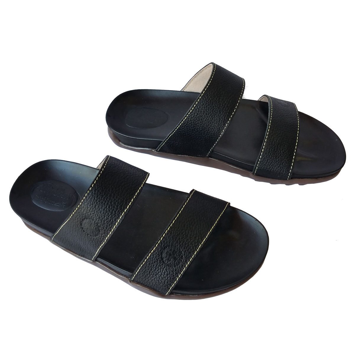 Dép Nam Quai Ngang Da Bò Thật Cao Cấp HKT317