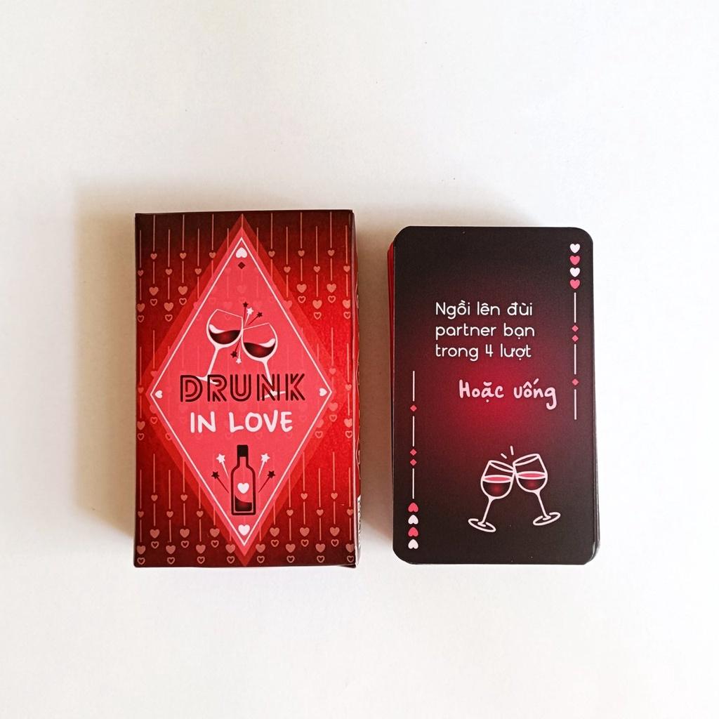Bộ bài Truth Game Drunk In Love- Say Tình - 55 lá luật chơi đơn giản dành cho cặp đôi tại các bữa tiệc