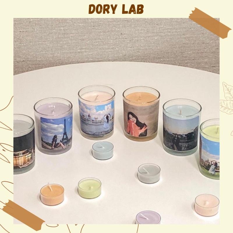 Nến Thơm Ly Tròn Màu Sắc Nhiều Mùi Thơm Sáp Đậu Nành Thiên Nhiên - Dory Lab