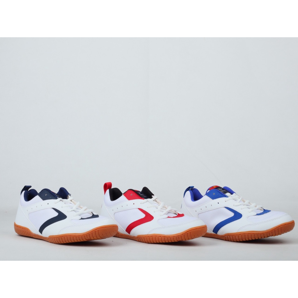 Giày cầu lông bóng chuyền chạy bộ nam nữ mã 005 đế khâu, ôm chân, da mềm thoáng khí