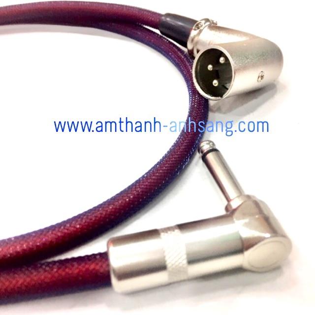 Dây tín hiệu rắc XLR cong rs 6.35mm