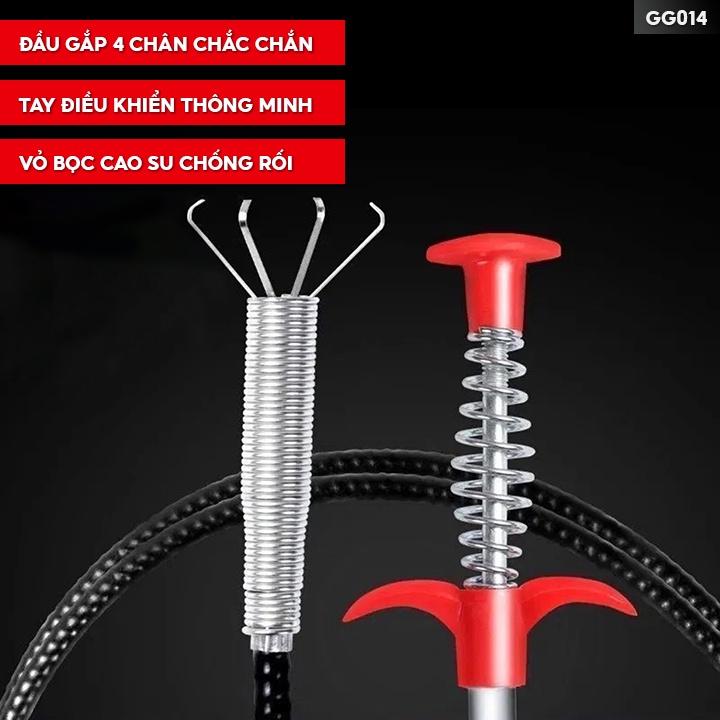 Cây Gắp Rác Vệ Sinh Thông Cống Nhà Vệ Sinh Bồn Rửa Chén Chiều Dài 2 Mét Linh Hoạt Tiện Lợi GG-014