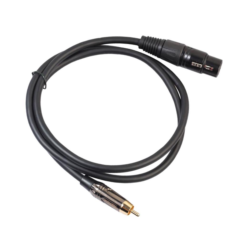 RCA Male to XLR Female Audio Cable Microphone Adapter Wire