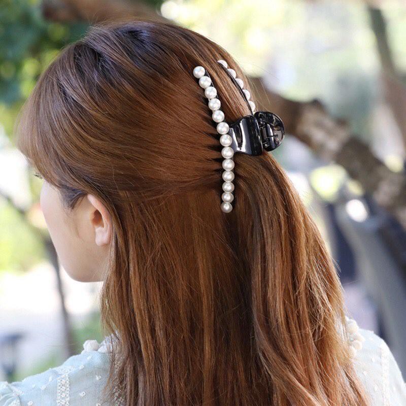 Kẹp cặp càng cua đính hạt size to - Phụ kiện tóc, dây buộc tóc cho nữ