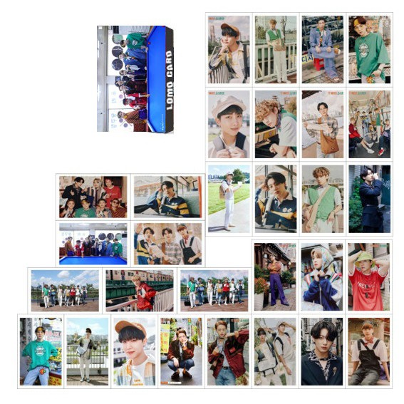 Lomo card BTS hình nhóm nhạc BTS 