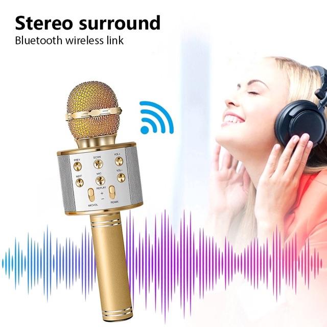 Micro karaoke kết Nối Không Dây Bluetooth WS858