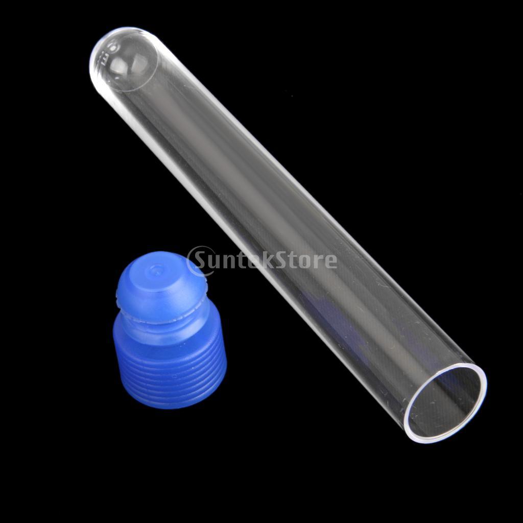 40 Tube - 16x100mm Clear Plastic Test Tube Set with Cap