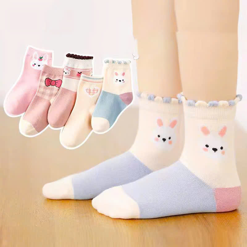 SET 5 ĐÔI TẤT VỚ 35 DỄ THƯƠNG TỪ 1-12 TUỔI DÀNH CHO BÉ GÁI