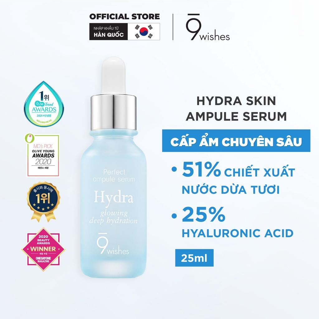Tinh chất dưỡng ẩm 9 Wishes Hydra Skin Ampule Serum 25ml