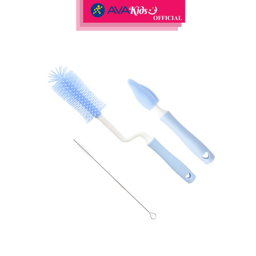 Cọ rửa bình sữa 3 chi tiết TOP KIDS