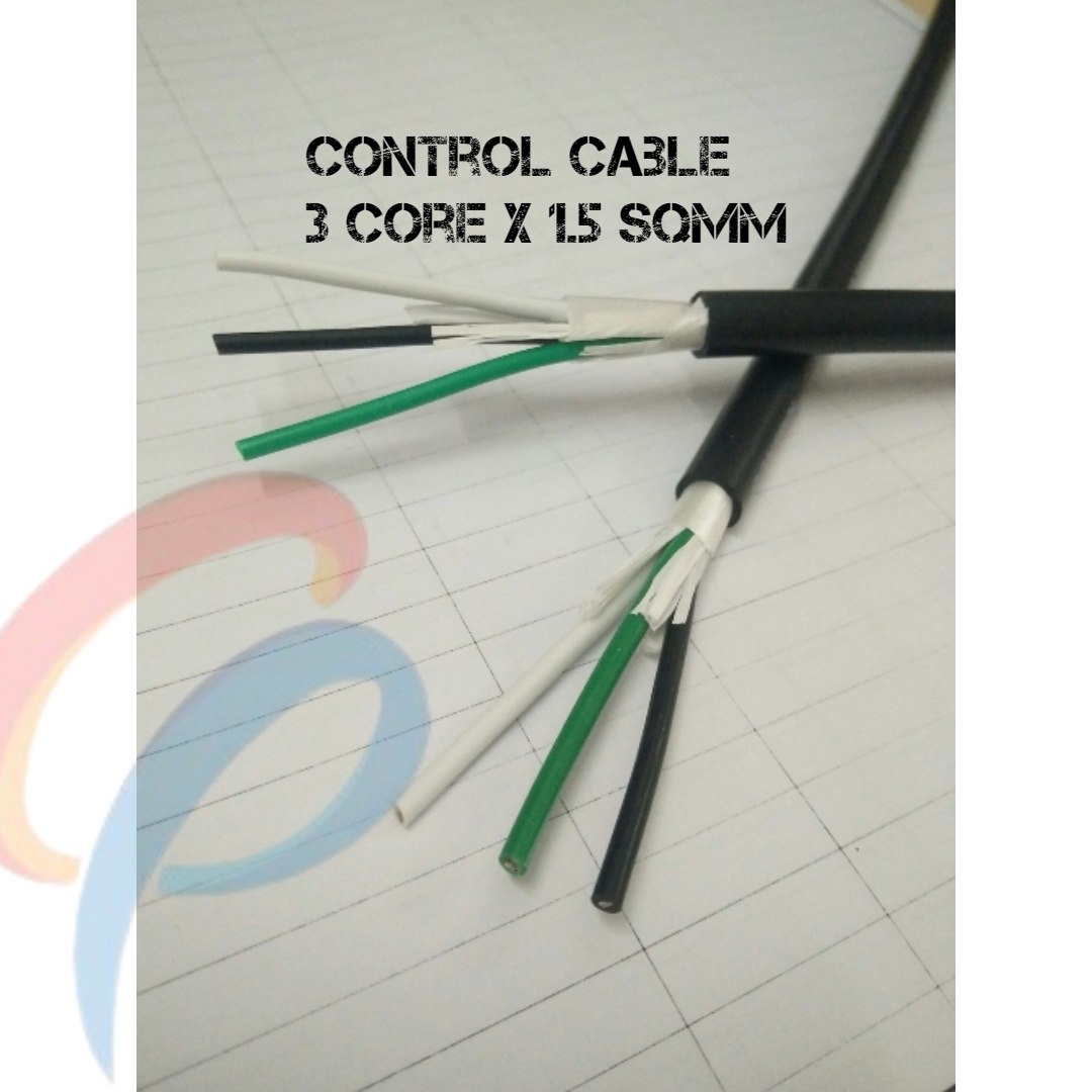 Cáp điều khiển 3 lõi x 1.5mm không lưới chống nhiễu điện áp 500 volt