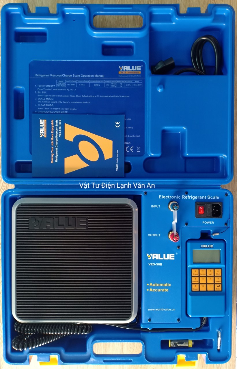Bàn cân nạp gas tự động value-ves-50b