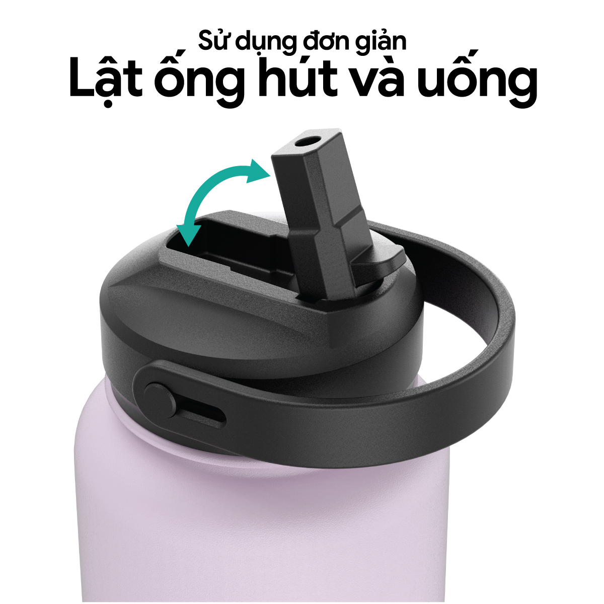 Bình Giữ Nhiệt 2GOOD WF-01 - Combo 2 Nắp Và Lõi Lọc Detox Inox 304