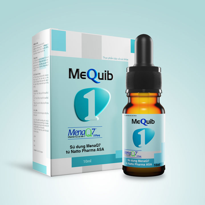 Vitamin D3 K2 MK7 MenaQ7 MEQUIB 1 - Giúp tăng cường hấp thu canxi và phát triển chiều cao