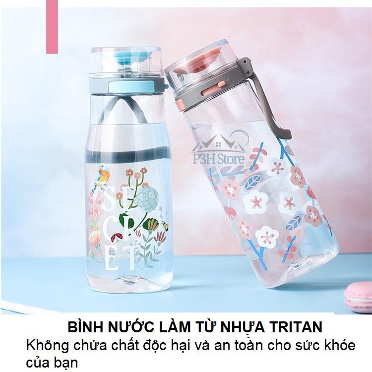 Bình Nước nhựa Tritan Lock&amp;Lock One Touch dung tích 500ml ABF687