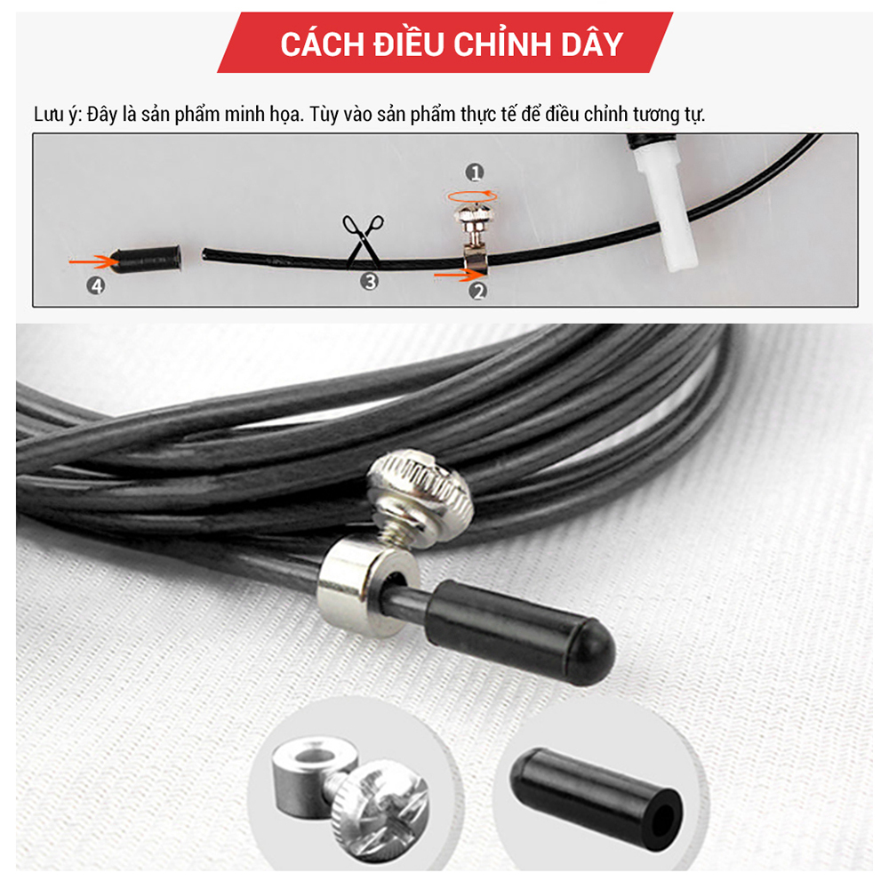 Dây nhảy thể lực chính hãng GoodFit GF904JR lõi thép siêu bền, hỗ trợ tập thể dục giảm cân, đốt mỡ