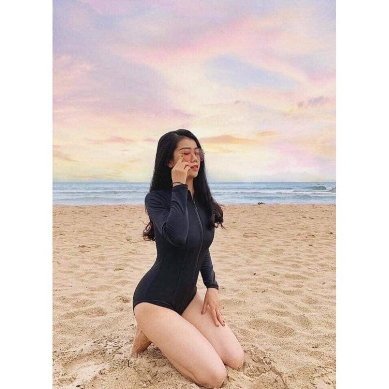 Bikini, bodysuit có tay khoá kéo