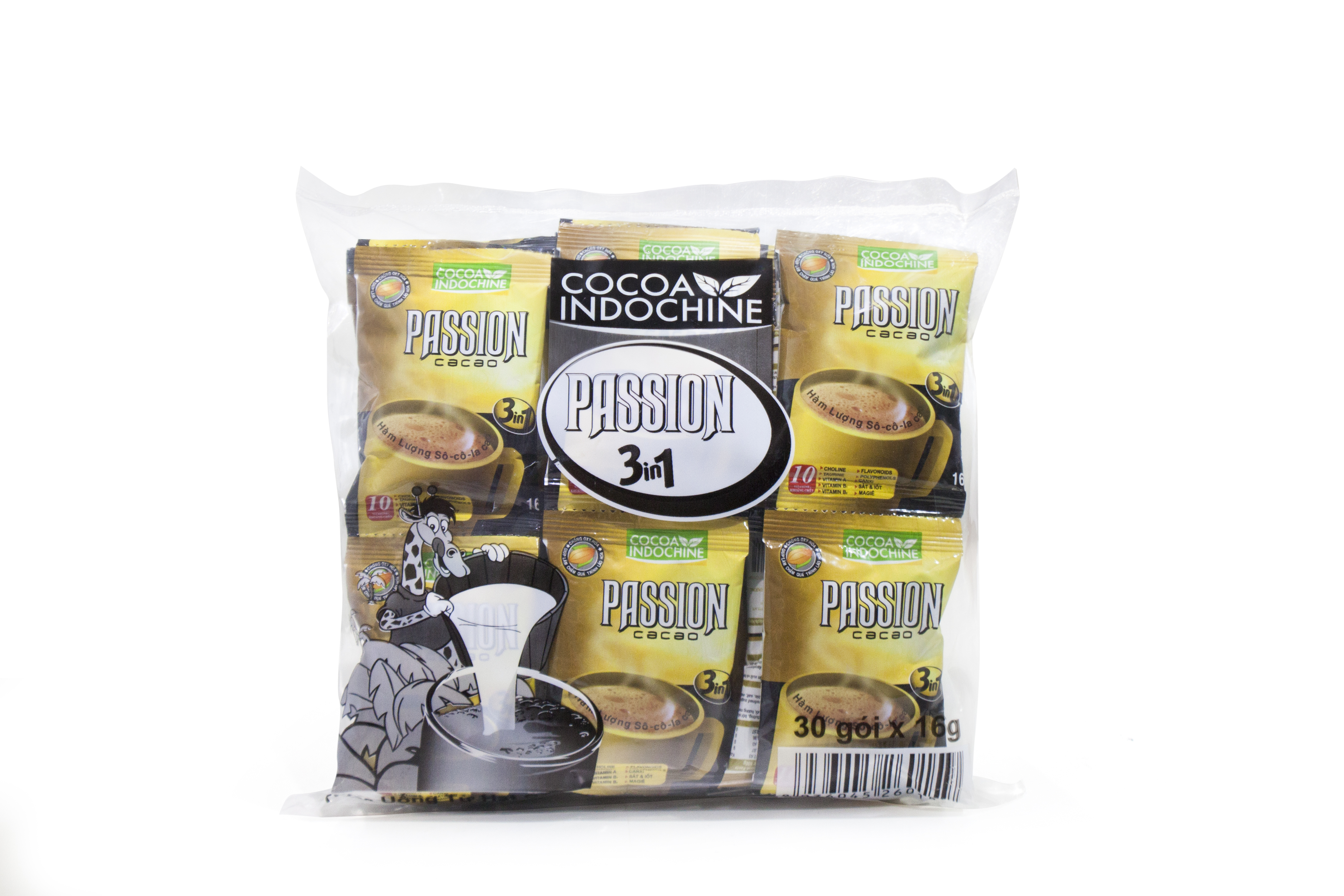 Bột Ca Cao Passion 3 in 1 CoCoa Indochine - MUA 3 TẶNG 1