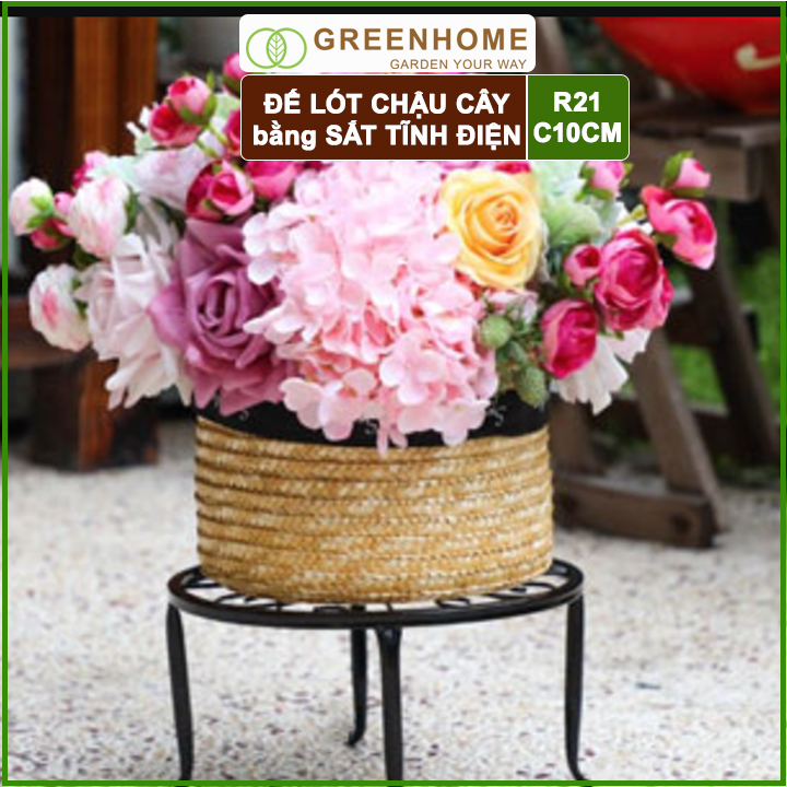 KHUNG SẮT ĐỂ CHẬU 21*10