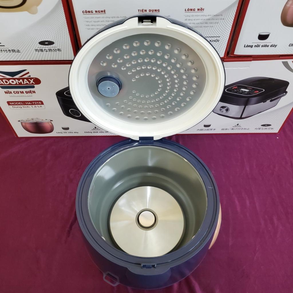 Nồi cơm điện Ladomax HA-7618 - Dung tích 1.8L, Lòng niêu chống dính - Công suất 700W - Hàng chính hãng