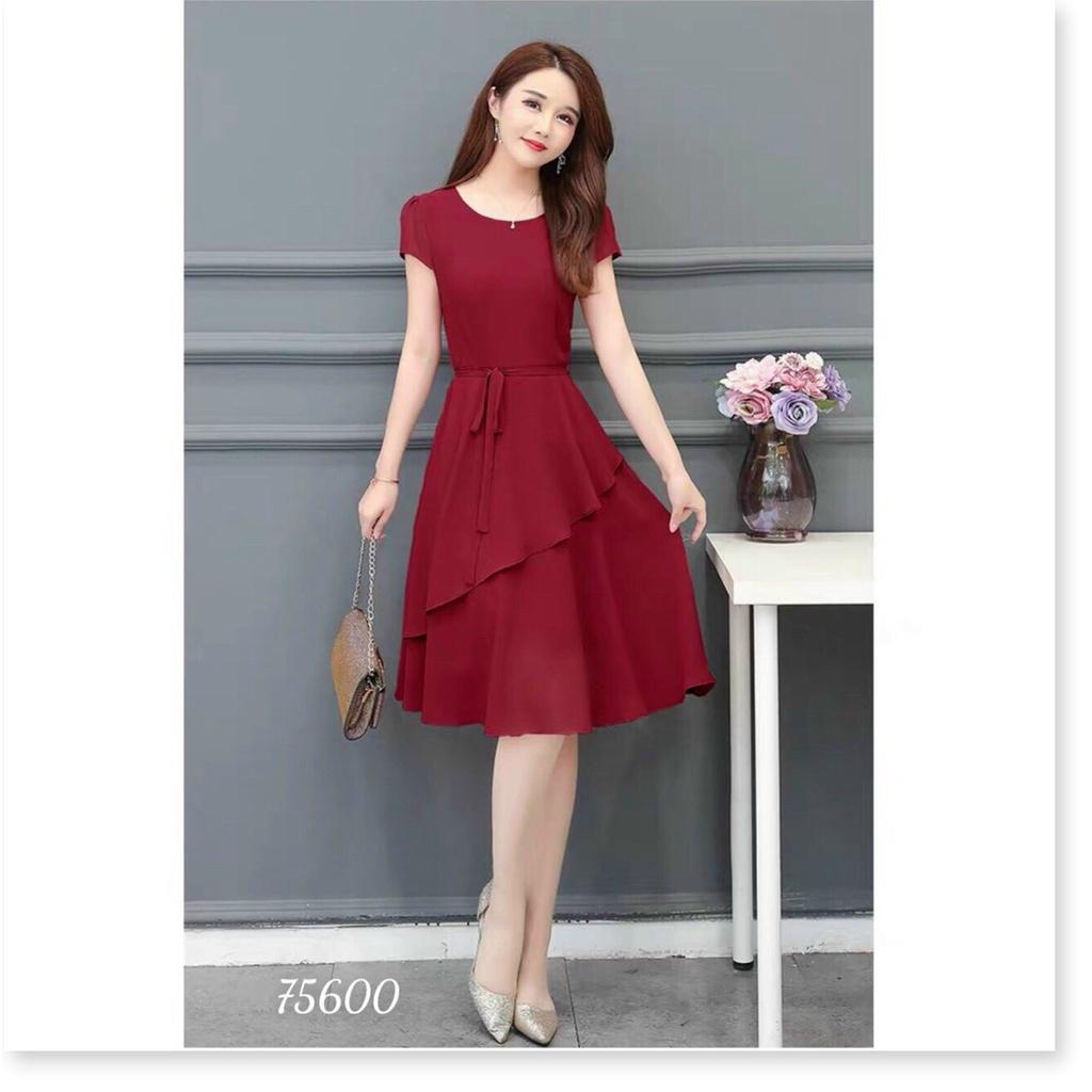 ĐẦM XÒE VOAN CHIFON NỮ CỰC SANG TRỌNG DÀNH CHO CÁC QUÝ CÔ KME FASHION
