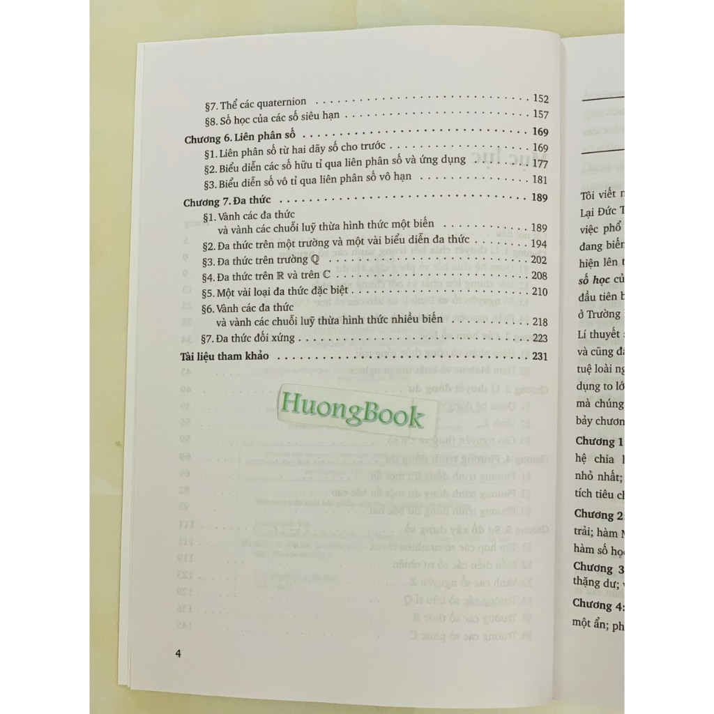Sách - Cơ sở lí thuyết số và đa thức