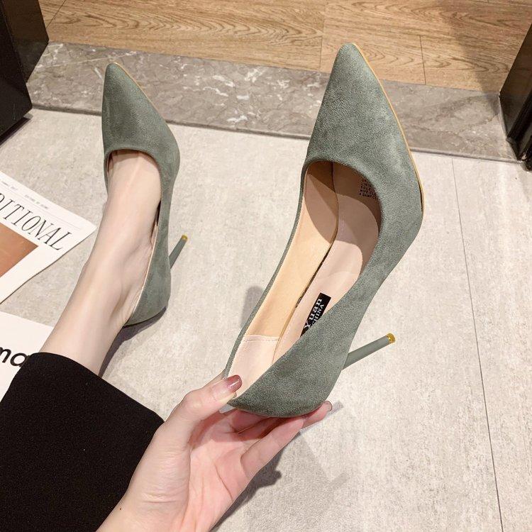 Giày cao gót mũi nhọn phong cách Hàn Quốc cho phái nữ