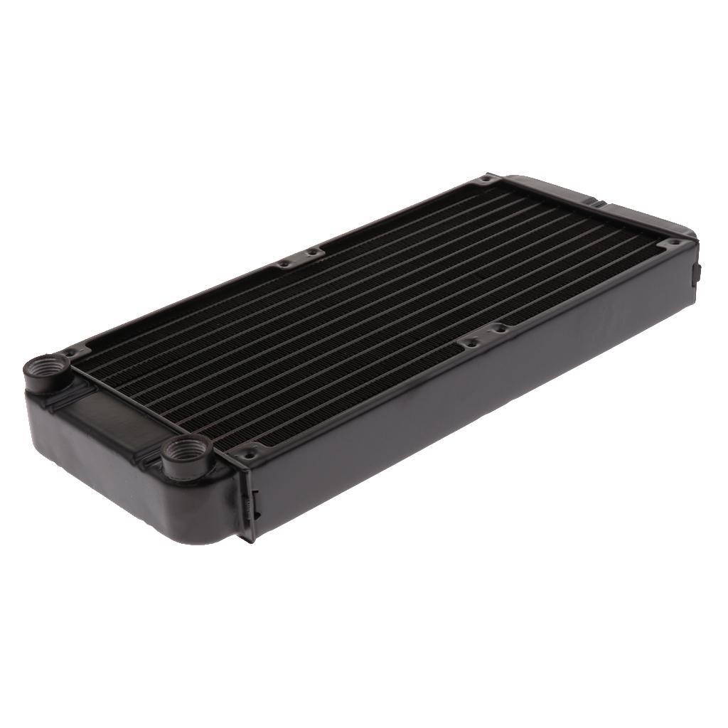 12Pipe Aluminum Radiator Water Cooler Cooling for CPU Heatsink Screw 240mm