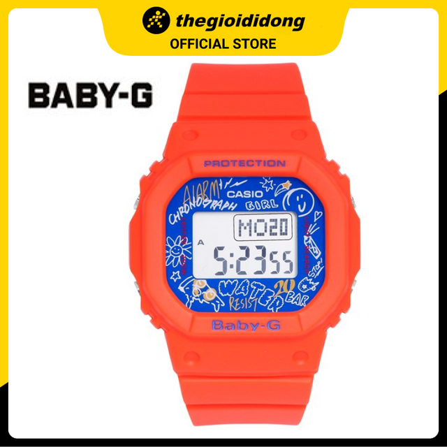 Đồng hồ điện tử nữ dây nhựa BABY-G BGD-560SK-4DR Đỏ - Hàng chính hãng