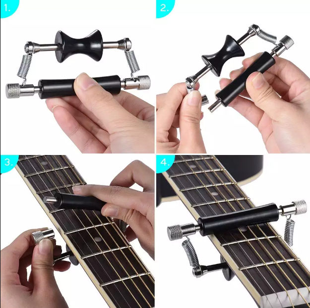 Capo Lăn - Capo Trượt Dùng Cho Đàn Guitar Acoustic CP03 ( Tặng Kèm 3 Pick Gảy )