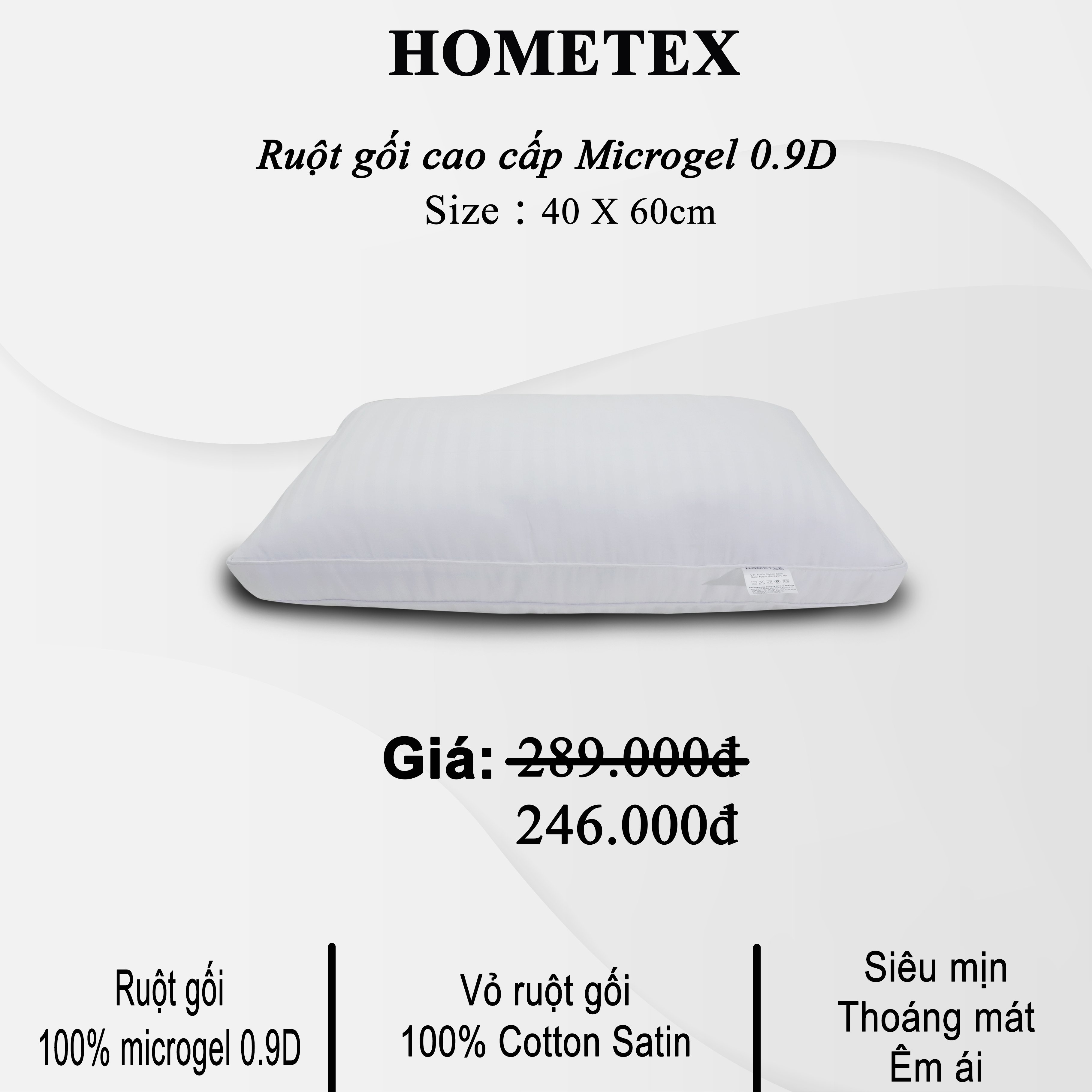 Ruột gối cao cấp Microgel - Hometex