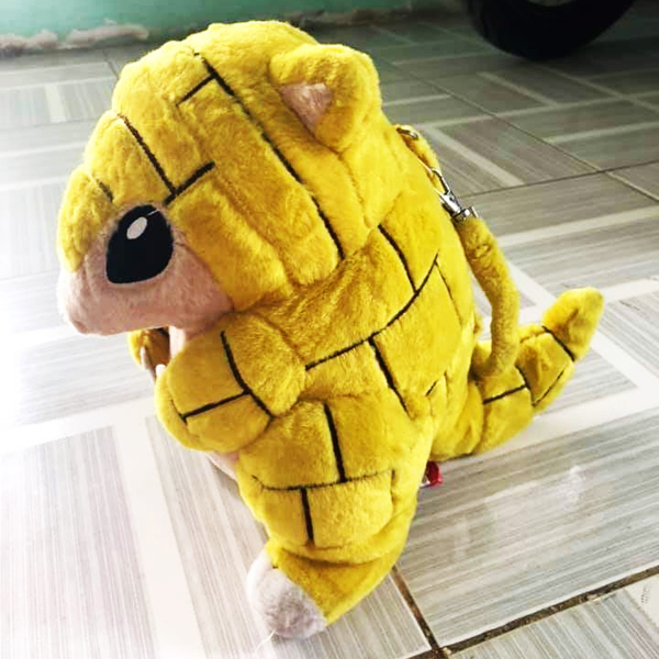 Gấu Bông Pokemon - Chuột Chũi Sandshrew Vàng Có Dây Kéo (25 Cm) Gb208 (Tặng 1 Móc Khóa Dây Da Pu Đính Đá Lấp Lánh