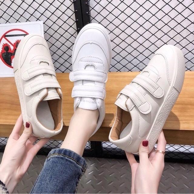 Giày thể thao quai ngang-dán tiện lợi phong cách Hàn Quốc