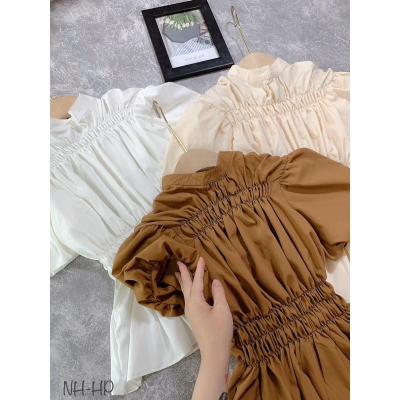 Áo bo chun tay bồng thời trang sành điệu DOREN DRA009